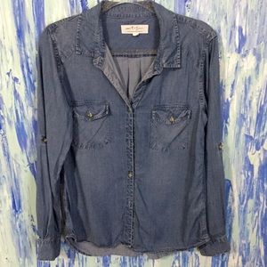 Thread & Supply Denim Shirt EUC Size L